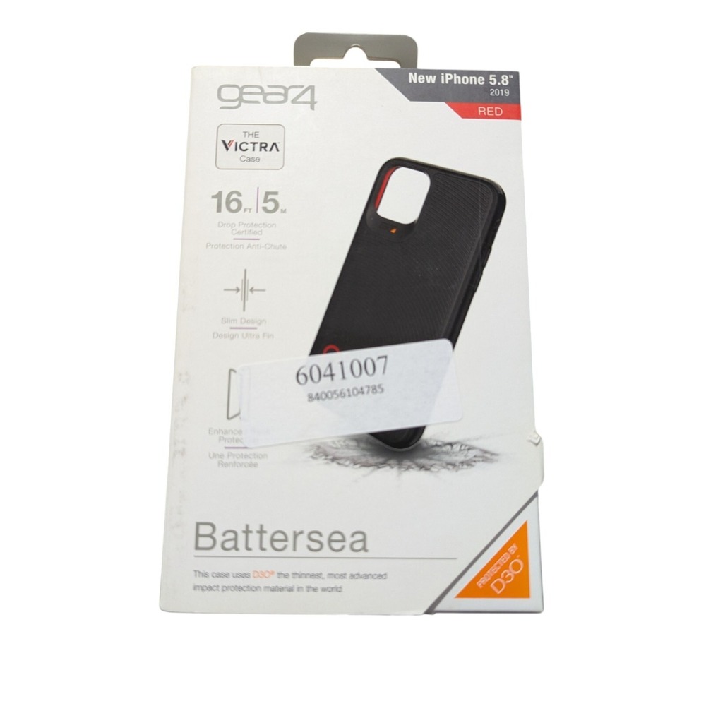 F1. Gear4 Battersea Victra Series Hard Case for Apple iPhone 11 Pro -‎ Black/Red